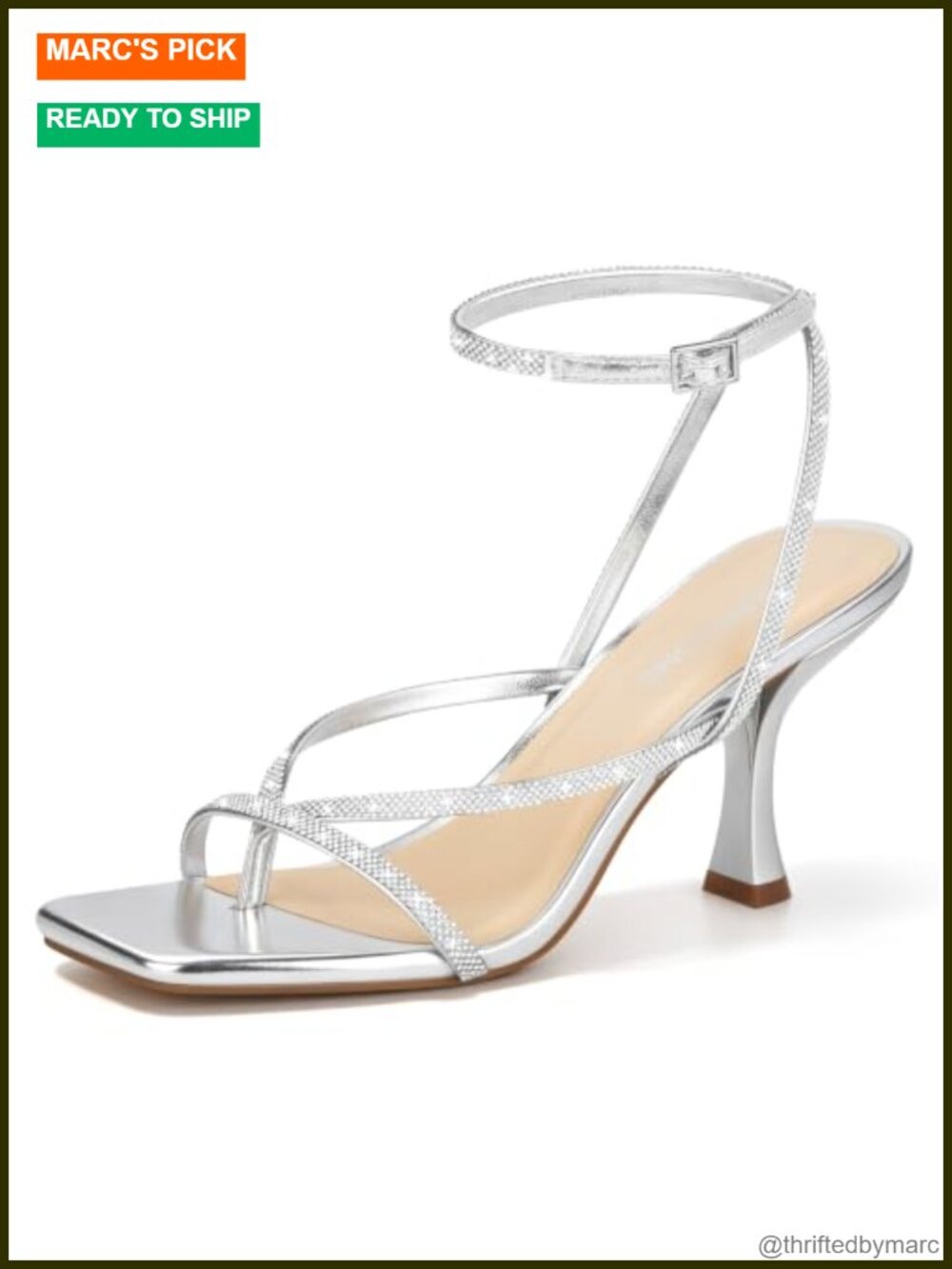 Kitten Heels Strappy Square Toe Ankle Strap Sandals Faux Leather Wedge